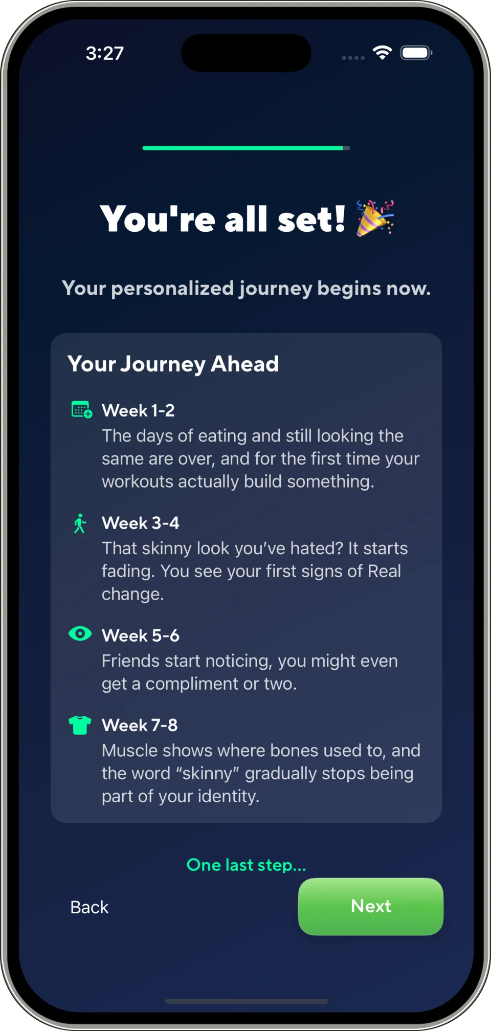 Complete Onboarding - BulkAI App Screenshot